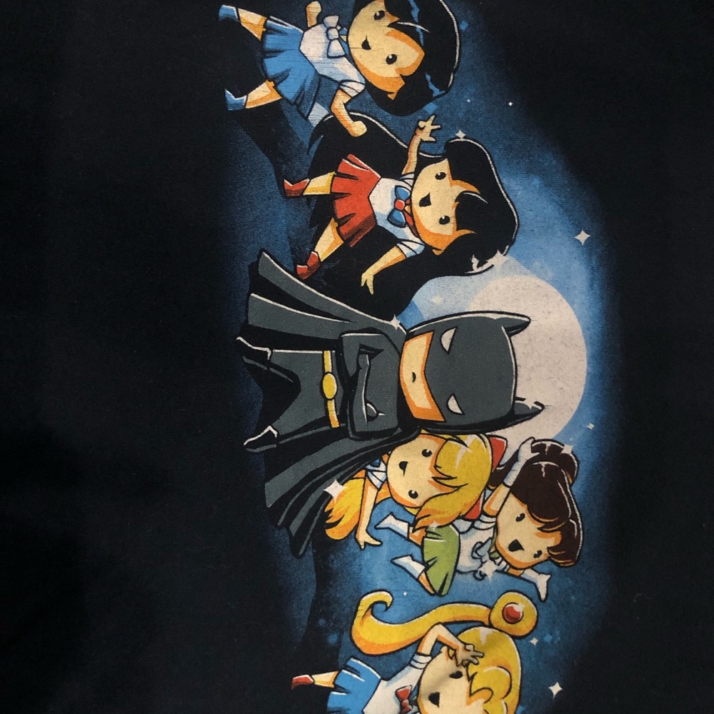 Sailor moon and Batman t-shirt